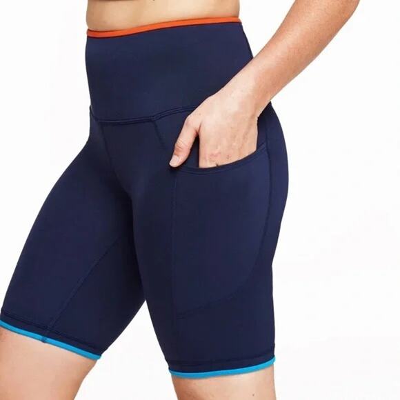 COTOPAXI Mari Bike Short / Navy Blue High-Waisted Athletic Performance Shorts M - Picture 8 of 8